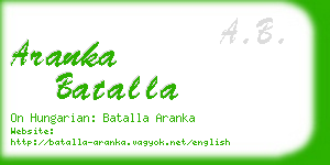 aranka batalla business card